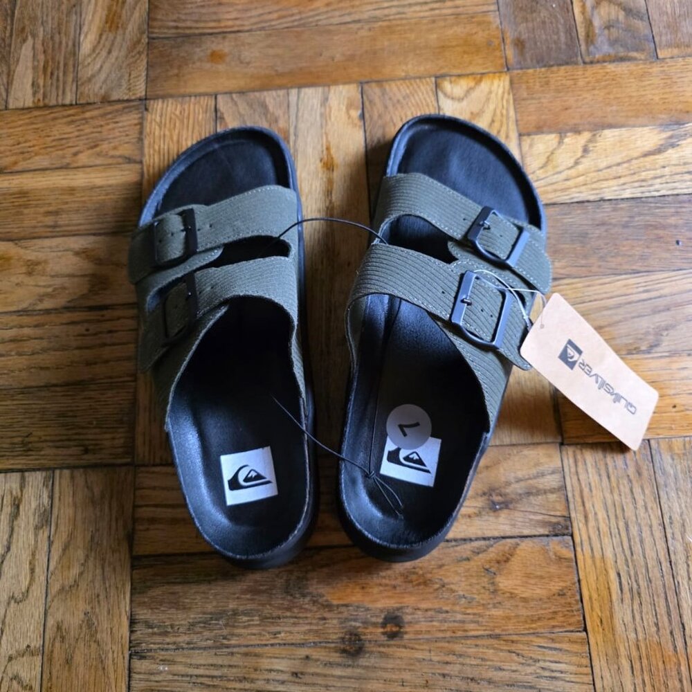 Quicksilver Men’s Flip Flop Trekking Sandal Green  Size 7